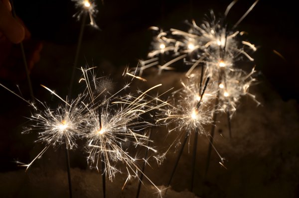 Новогодние бенгальские огни
