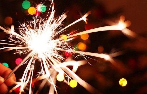 Новогодние бенгальские огни
