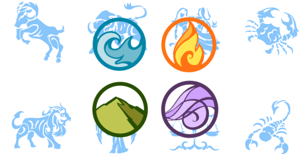 4 Стихии огонь вода воздух земля знаки