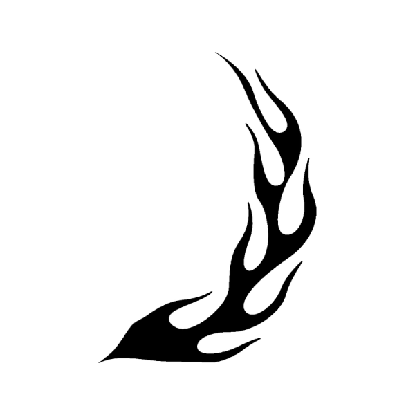 Трафарет пламя