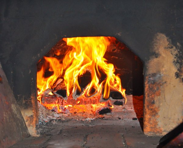 Огонь в русской печи