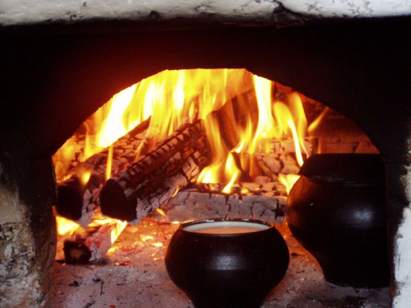 Огонь в печи