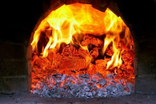 Огонь в русской печи