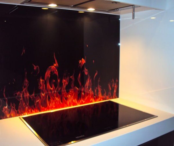 Фартук для кухни огонь