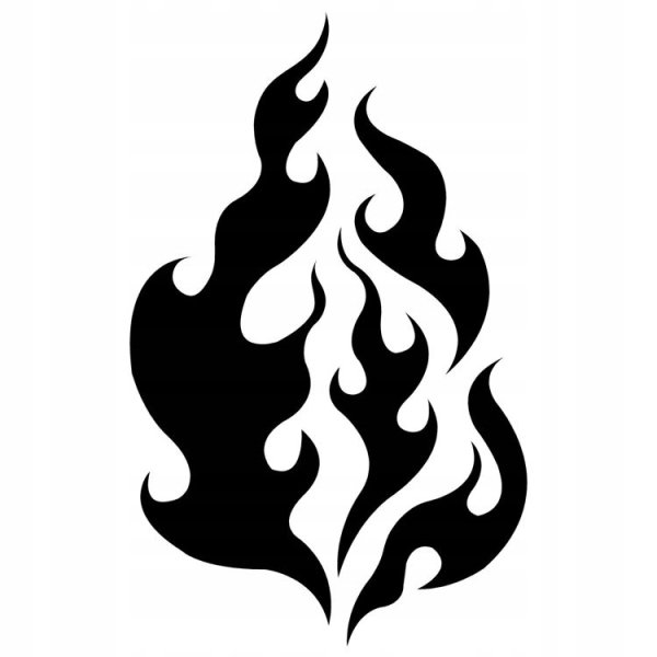 Огонь силуэт