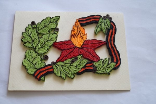 Квиллинг на военную тему