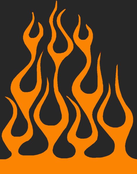 Наклейка огонь