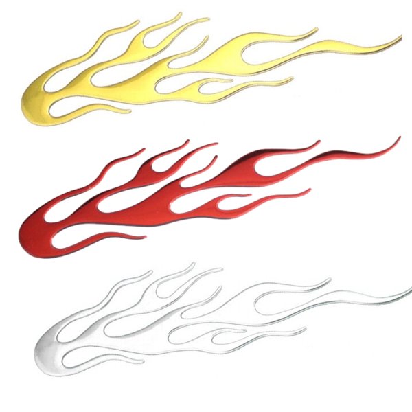 Огненные наклейки на авто