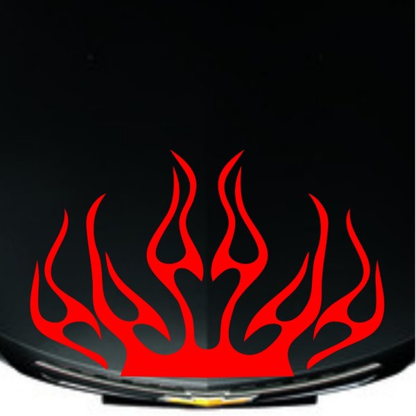 Огненные наклейки на авто