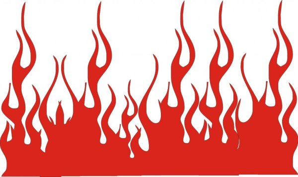 Наклейка огонь