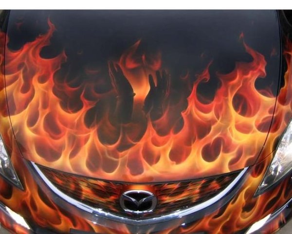 Аэрография огонь