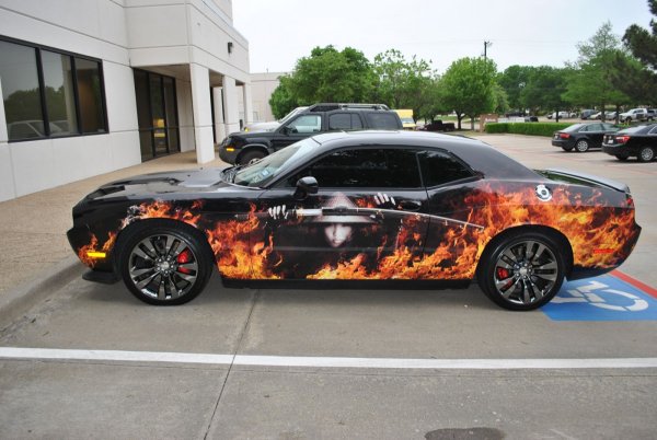 Dodge Challenger аэрографика