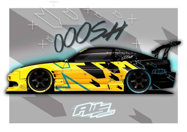 Nissan 180sx винилы чертежи