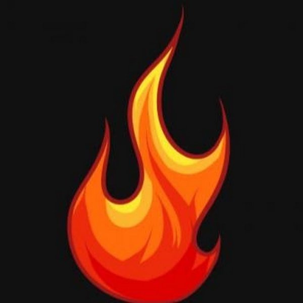 Огонь нарисованный