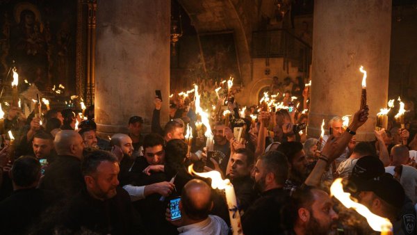 Храм гроба Господня в Иерусалиме Благодатный огонь