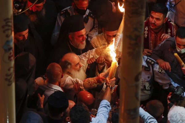 Храм Воскресения Христова в Иерусалиме Благодатный огонь