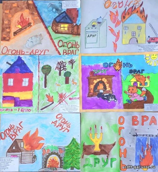 Огонь-друг огонь-враг конкурс рисунки