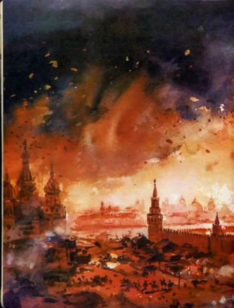 Айвазовский пожар Москвы 1812г