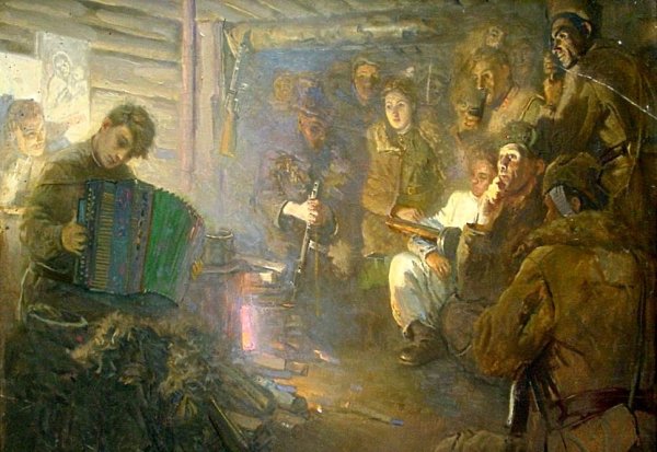 Вьётся в тесной печурке огонь