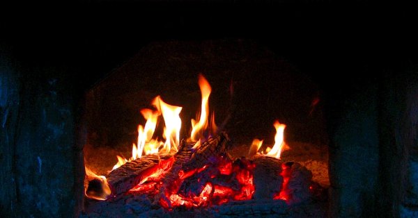 Огонь в печи анимация