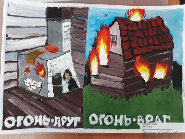 Огонь-друг огонь-враг рисунки