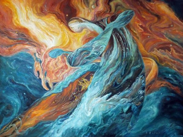 Огонь живопись