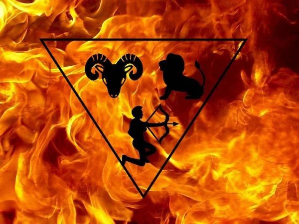 Огненные знаки - Овен, Лев и Стрелец.