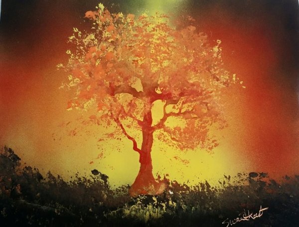 Дерево в огне