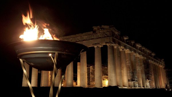 Олимпийский факел в древней Греции