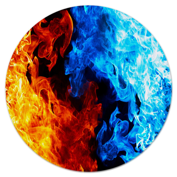 Красное и синее пламя