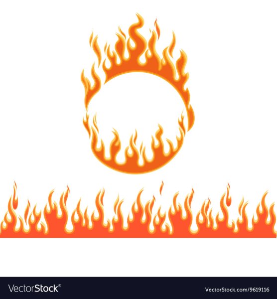 Узоры пламени по кругу