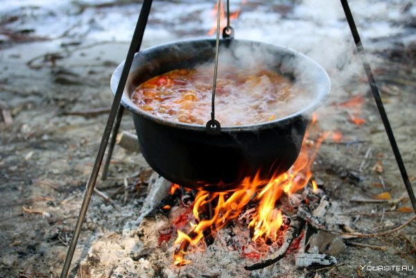 Еда на костре