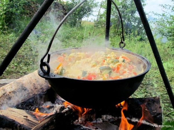 Готовка на костре