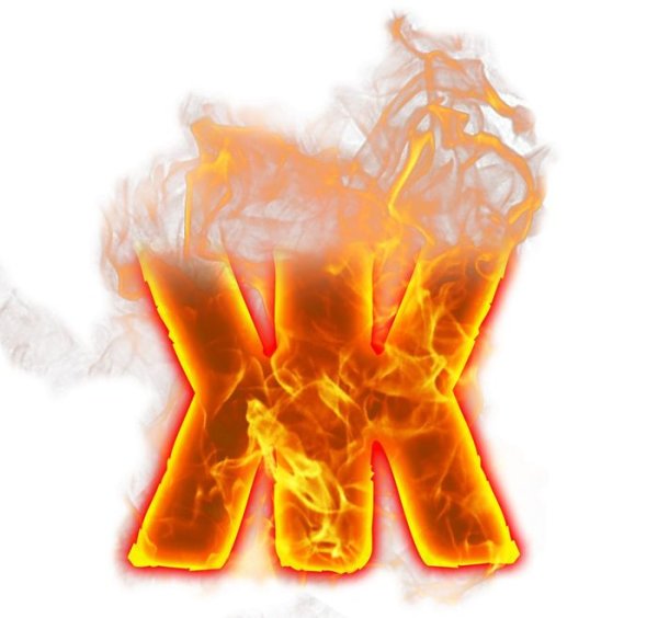 Огненный шрифт