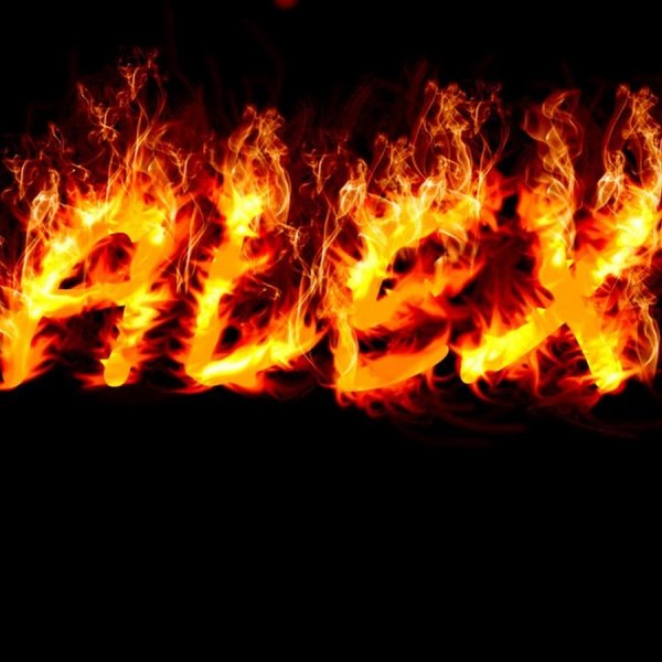 Красивая надпись в Огненная