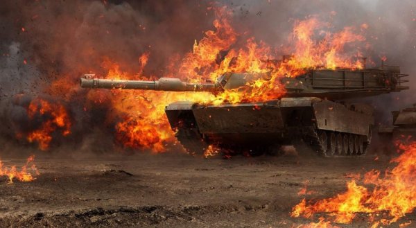 Танк Абрамс взрыв боекомплекта