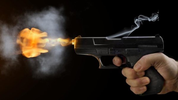Пламя из пистолета