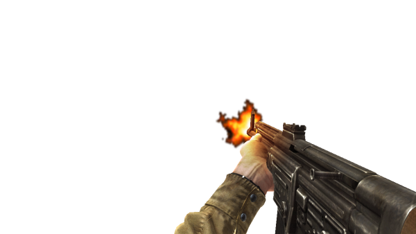 Эффект выстрела без фона