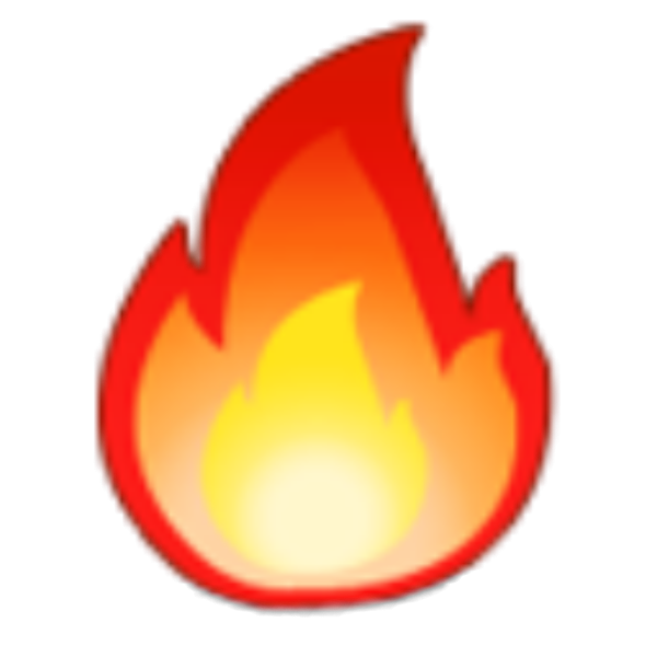 Эмодзи огонек