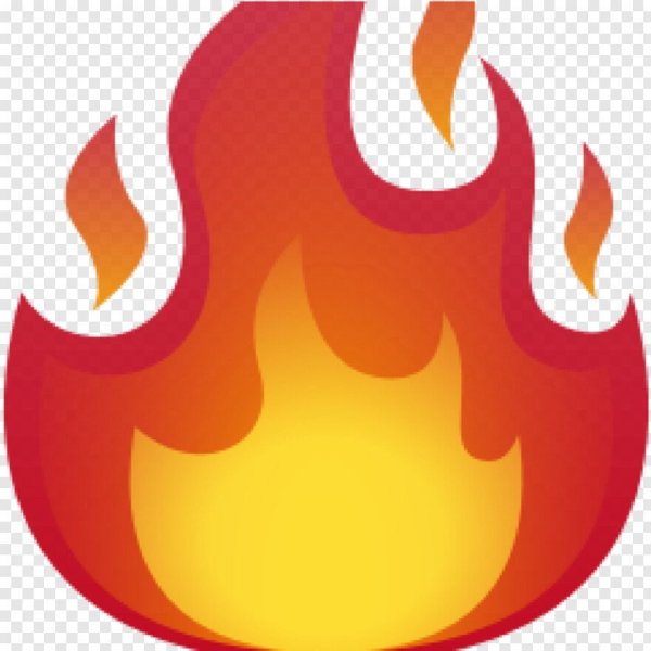 Смайлики эмодзи огонь