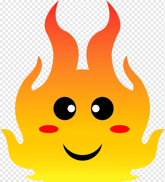 Огонь мультяшный