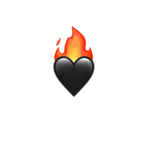 Горящее сердце смайлик