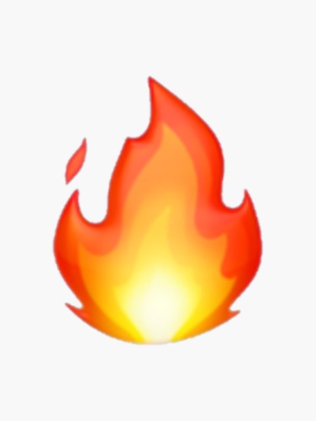 Эмодзи зелёный огонь