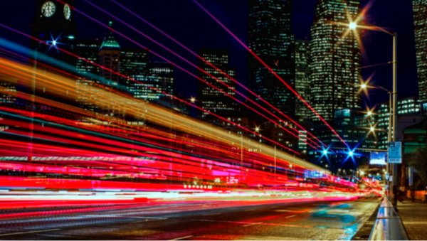 Ночной город скорость