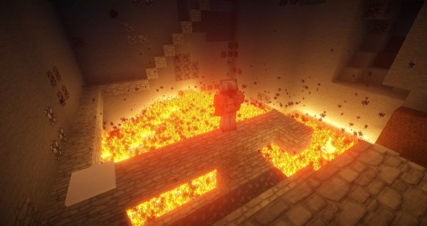 Огонь в МАЙНКРАФТЕ