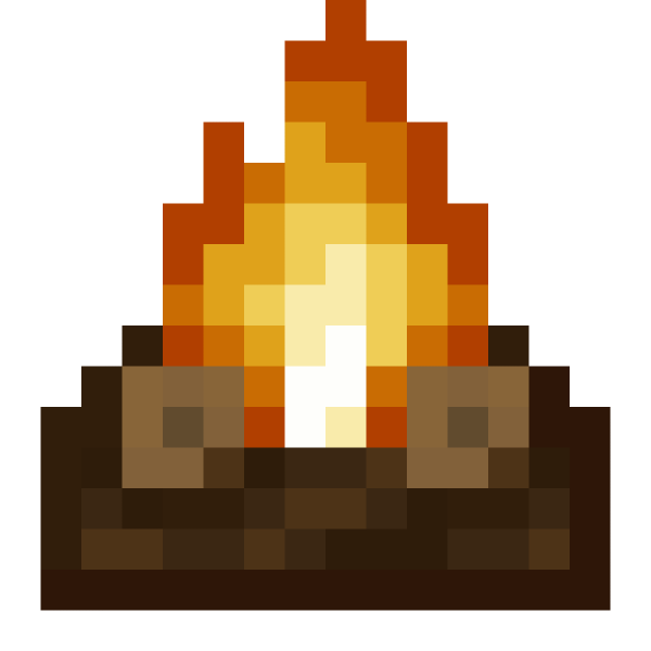 Костер в МАЙНКРАФТЕ