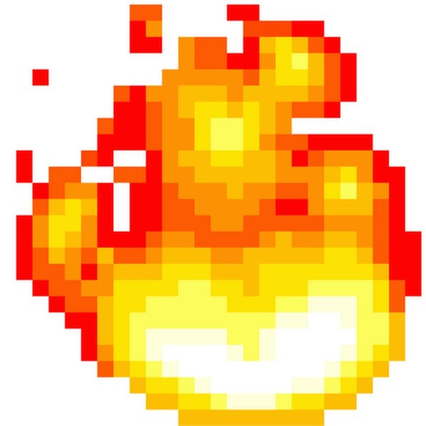 Пиксельное пламя