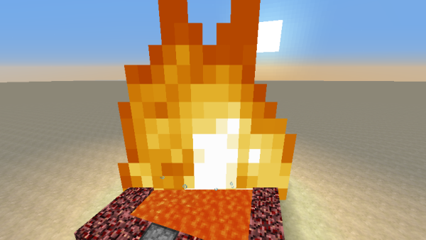 Огненный блок в МАЙНКРАФТЕ