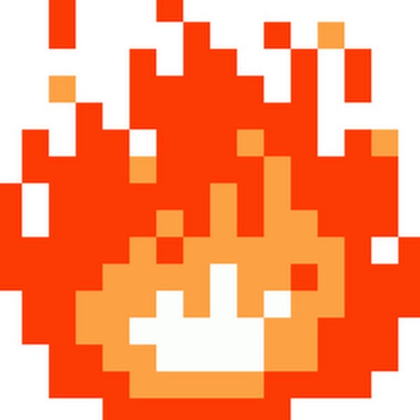 Пиксельное пламя