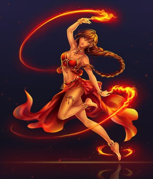 Стихия огня девушка